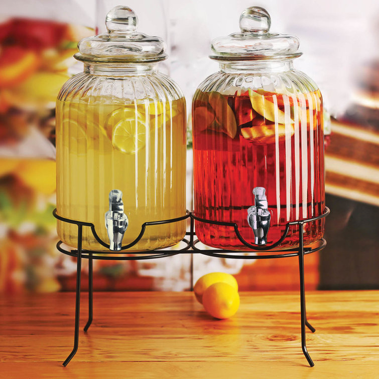 Gracie Oaks Eckhardt Double Ridge 166.4 Oz. Beverage Dispenser Wayfair